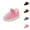 Pink, variant on Cozy Fuzzy Slippers for Women Plush Warm Bedroom Slides Corduroy On Shoes With Backstrap Cozy Indoor Outdoor Comfort Slides For Warm Soft Sole Slippers