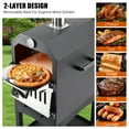 thumbnail image 7 of CazToi 2 Wheels Premium Portable Wood-Fired Pizza Oven with Stone and Grill Rack for Parties & Picnics, 7 of 7