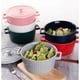 thumbnail image 5 of Colorful ceramic pot with lid 1 quart ceramic casserole dish for oven baking, red., 5 of 5