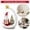 White 6x4Inch, variant on Christmas Standing Plush Tabletop Figurine, Festive Indoor Decor Doll, Cute Holiday Desktop Ornament for Xmas Mantel, Shelf and Home Interior Seasonal Decoration,20x5Inch