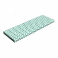 thumbnail image 1 of Caterpillar Bench Pad, Pattern of Larva Type Bugs Repeating Spring Season Animals Wildlife, HR Foam Cushion with Decorative Fabric Cover, 45" x 15" x 2", Sea Green and White, by Ambesonne, 1 of 3