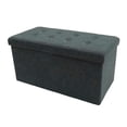 thumbnail image 1 of Ottoman Mainstays Plegable color gris, 1 of 4