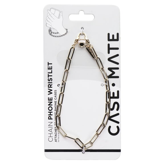 Case-Mate Detachable Chain Phone Wristlet for Smartphone Cases - Gold