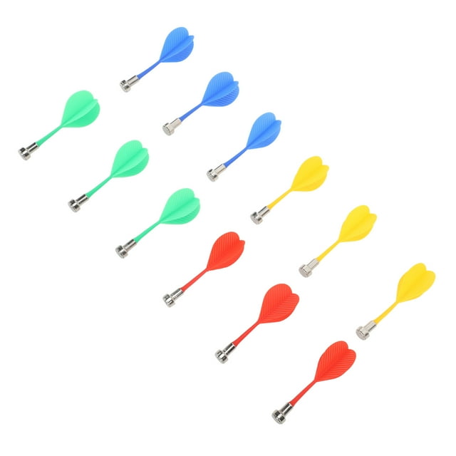 Darts For Dartboard Darts For Board Darts Darts For Adults 12Pcs Darts Plastic Replacement Darts For Dartboard Kids Adults Target Game Toys Red Green Blue Yellow