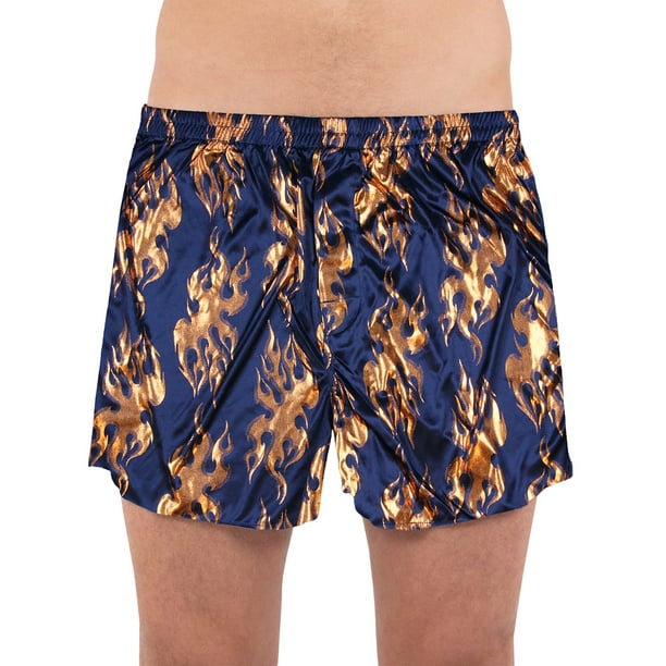Intimo Intimo Men's Copper Foil Flame Allover Fun Print Boxer