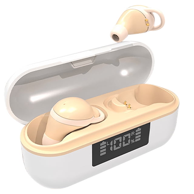Mini Audbuds Bluetooth Compatible con el sueño recargable para el sueño a los auriculares Portátil Viaje de ruido Cancelación Auricular con el micrófono Color de la piel kenally EL022498-03B