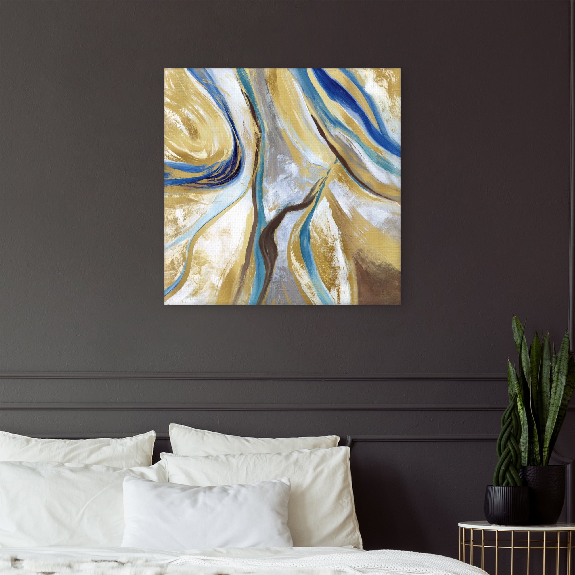 Agate & Gold II by Nan Canvas Art Print