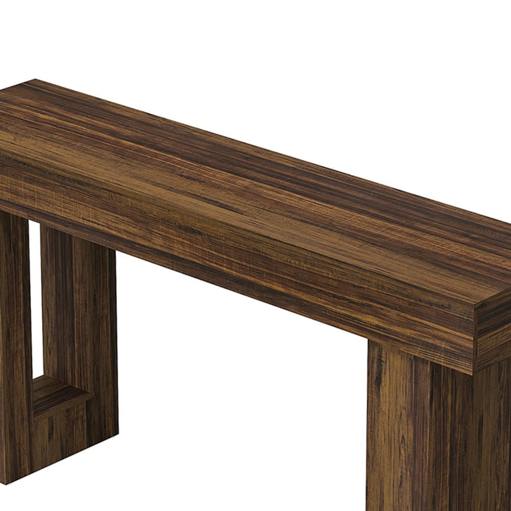 Barara King Console Table, Entryway Table, Console Sofa Table, Display Shelf,63-Inch Console Table, Farmhouse Wooden Sofa Table Entryway Table, Rustic Brown