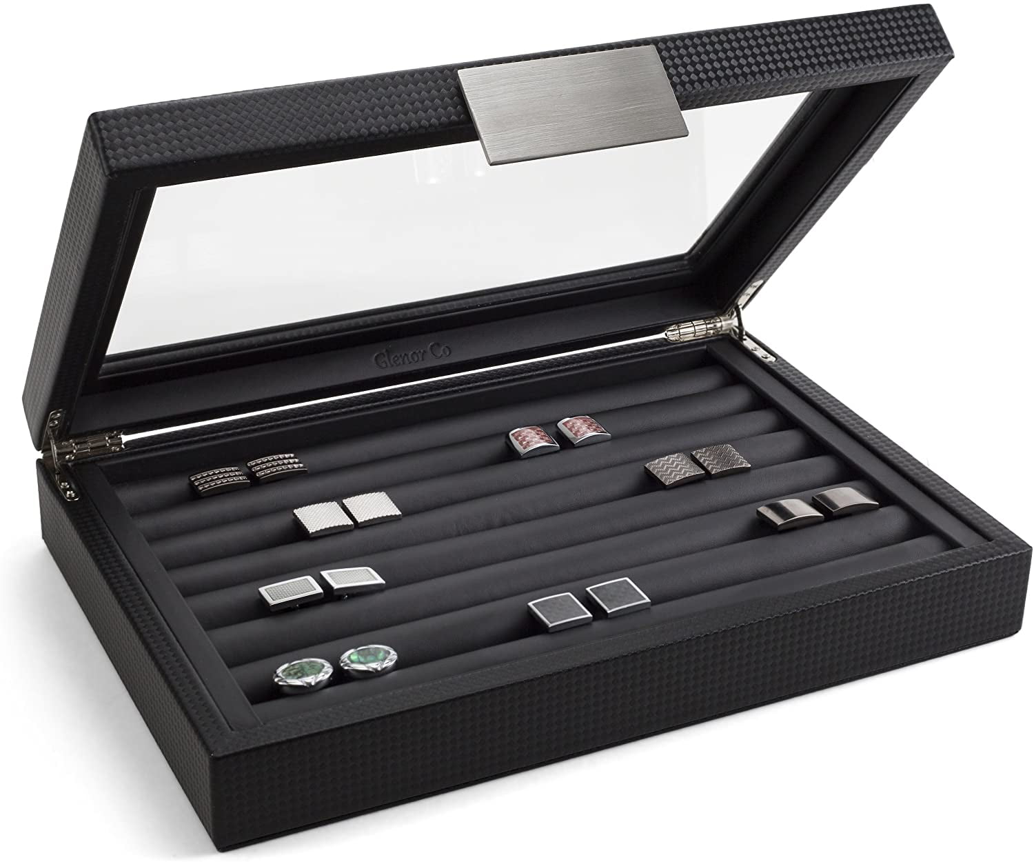 New 36 cufflink Wooden Jewelry Tray  Holder Box Case Display Case Storage 