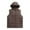 Coffee, variant on Mens Puffer Vest Casual Outerwear Coats Winter Warm Down Puffy Vests Lightweight Sleeveless Padded Jacket Black L