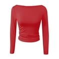 thumbnail image 3 of Autumn/Winter Slim Fit One Shoulder Long Sleeve T Shirt For Women Versatile Top Women's plus Size Summer Tops Womens Jacket plus Size Sexy plus Size Womens plus Sized Tops Womens plus Size Tunic Tops, 3 of 4