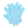 thumbnail image 1 of 2 guantes de baño exfoliantes para piernas, pies y espalda, eliminan la piel muerta. Azul, 1 of 7