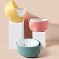 thumbnail image 2 of Baohd Kitchen Double Layer Drain Basket Rotatable Rice Washing Storage Fruits Sink Cleaning Colander Filter Drainer Gadgets Red, 2 of 7