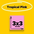 thumbnail image 2 of shiyou-Post-it Super Sticky Notes, 3 x 3-Inches, Neon Pink, 5-Pads/Pack, 2 of 4
