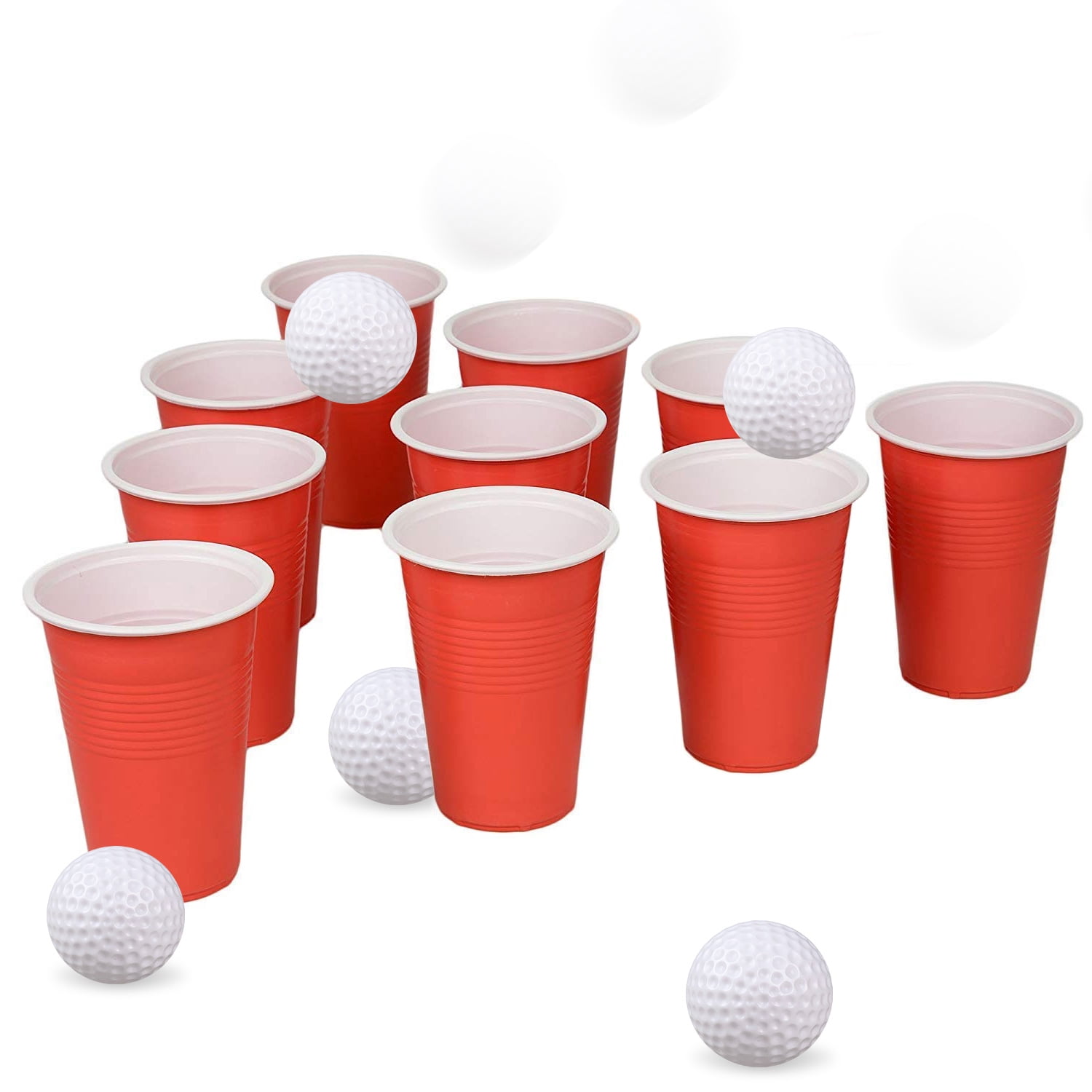 Plastic Golf Balls Practice, 100 Pack Hollow Plastic Golf Balls Indoor Outdoor Training, Golf Party Decorations