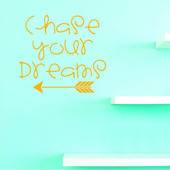 Custom Decals Chase Your Dreams Wall Art Size: 12 X 12 Inches Color: Multi