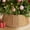 A-Natural, variant on Ayieyill 26 inch Christmas Tree Collar, Christmas Tree Skirt for Christmas Tree Decorations | Rattan (Pink)