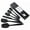 Black, variant on Black 6 Pcs Spatula Set With Silicone Construction, Dishwasher Safe And Non-Slip Handle For Kitchen Cooking Baking Mixing, 10.8X2.3In 0.7Lb