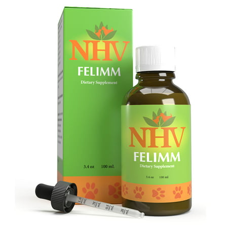 NHV Felimm - Natural Remedy Formulated For Feline Leukemia (FeLV), Feline Immunodeficiency Virus (FIV), Feline Infectious Peritonitis (FIP), and other Viral Infections in Cats, Dogs, (Best Remedy For Dog Allergies)