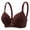 Coffee, variant on Women Floral Lace Soft Underwire Adjustment Bra Push Up Lift Bust Shaping Bra Adjustable Wide Strap Everyday Lace Bra Black 90BC