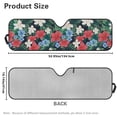 thumbnail image 3 of Psesaysky Red Hibiscus Palm Leaves Windshield Sun Shade Sun Visor for Car Off-road Vehicle Front Window Keep Vehicle Cool Protect Your Car from UV Rays, 3 of 7