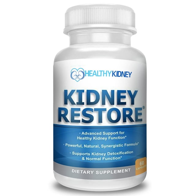 Kidney Restore Kidney Cleanse and Kidney Health Supplement to Support Normal Kidney Function, Vitamins for Kidney Health 60 caps