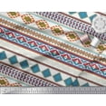 thumbnail image 2 of Soimoi White Modal Satin Fabric Aztec Geometric Print Fabric by the Yard 42 Inch Wide, 2 of 3