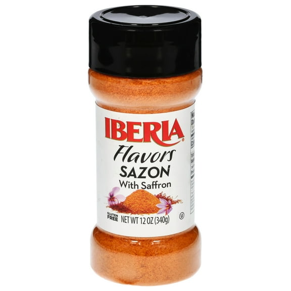 Iberia Flavors Sazon with Saffron, 12 oz