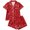0&Red185, variant on Lullu Girls Pajamas Cherry Print Short Sleeve Button Down Shirt Shorts PJs, Sizes 1-14