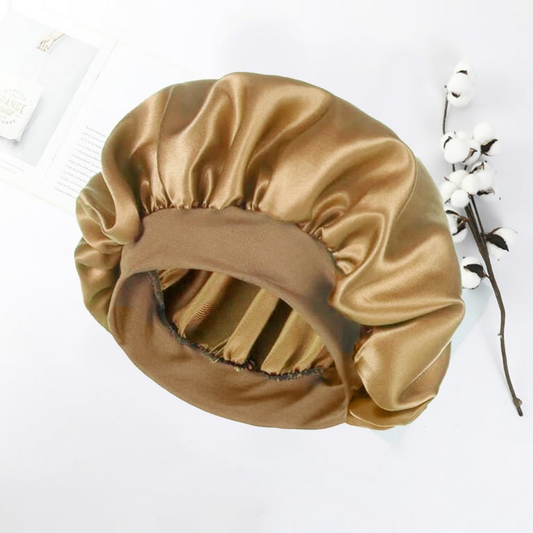 Chicmine Widened Elastic Band Brimless Shower Hat Foldable