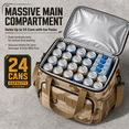 thumbnail image 4 of Doulami Cooler Bag, 16L Tactical Tackle Box Cooler, Insulated Leakproof with Pockets, Wet/Dry for Fishing Camping, 4 of 11