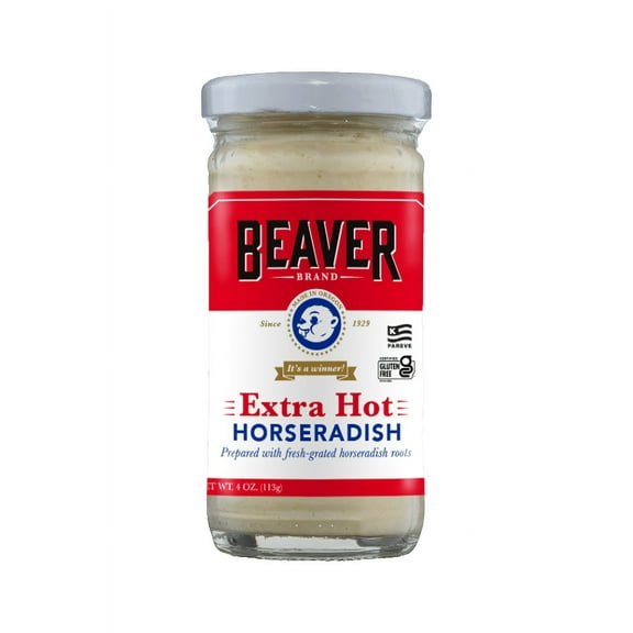 Beaver Brand Extra Hot Horseradish, 4 oz Jar