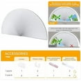 thumbnail image 3 of Arch Window Shade Blackout Half Circle Semicircular Curtain Half Moon Cellular Shades Cordless No Drill Easy Installation Adjustable Blinds, 3 of 8
