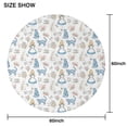 thumbnail image 6 of Princess Pattern Round Tablecloth 60"x60",Wrinkle Wipeable Table Cloth for Kitchen Dining Room Picnic Patio Party, 6 of 6