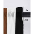 thumbnail image 6 of Brown Black White Boho Tier Curtains 24 Inch Length,Sheer Curtains for Bedroom Living Room Window Contemporary Modern Art Rod Pocket Drapes Kitchen Curtains Small Half Window 27.5"x24" 2 Panels, 6 of 7