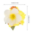 thumbnail image 2 of unbranded Pinza Para Con Flor Plumeria Beige Ideal Para Y Eventos, 2 of 8