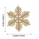 thumbnail image 1 of Set de adornos de copos de nieve de Navidad Pack de 12 | Decoraciones de árbol de plástico hueco de 10 cm • Efecto de purpurina • Colgante navideño blanco • Decoración navideña duradera y ligera, 1 of 6