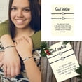 thumbnail image 5 of YUHAOTIN Soul Sister Bracelet Soul Sister Gift Soul Sister Jewelry Bracelet Bracelet Set Friendship Bracelet Friend Bracelet with Card Charm Bracelet Sterling Silver Women Silver Bracelet Charms Color, 5 of 9