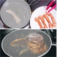 thumbnail image 7 of Splatter Screens, Stainless Steel Splatter Screens for Frying Pan with Insulated Handles, Grease Splatter Guards for Kitchen Frying Pan Cooking (Pack of 3), 7 of 7