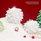 thumbnail image 5 of Christmas tree decoration pendant petal glitter powder foam ball snow white Christmas ball pendant -- large petal box RYT1187-8cm Material: foam; 3 ba, 5 of 5