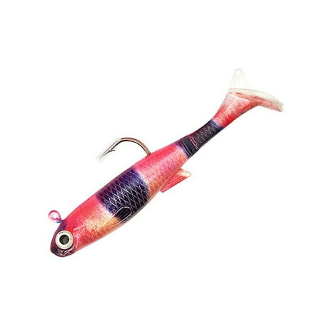 1/6Pcs Paddle Tail Baits for Bass Fishing Swimbaits Top Water Soft Fishing Lure H