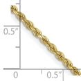 thumbnail image 2 of 10K Gold 2.25mm Diamond Cut Rope Chain Bracelet 9", 2 of 3