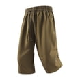 thumbnail image 6 of Casual Summer Shorts for Men Elastic Waist Zipper Pockets Outdoor Running Jogger Capri Pants Fathers Gift, 6 of 8
