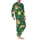 thumbnail image 2 of Balery Vegan Pijama para Hombre de Dos Piezas con Manga Larga, Conjunto de Dormir y Descanso Suave con Bolsillos-Medium, 2 of 7