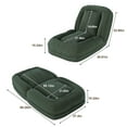 thumbnail image 2 of ZephyPaws 69" Human Dog Bed, Space-Saving Pet-Friendly Lazy Lounge Chair with 5 Adjustable Positions for Reading, Napping, and Meditation, Green, 2 of 12