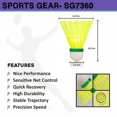 thumbnail image 2 of Sports Gear SG7360 Nylon Badminton Shuttlecock , Fast Recovery & Stable Trajectory | Green , Pack Of 6, 2 of 5