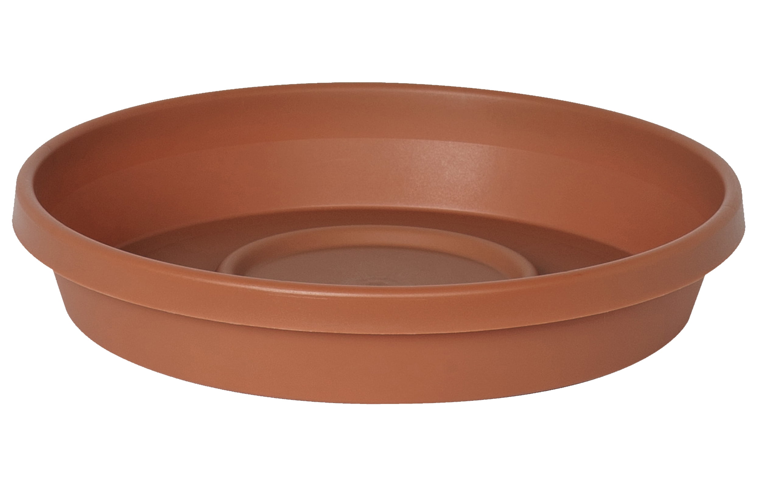 15 x 23cm Plant Pot Saucer Drip Tray Terracotta Plastic Deep High Sided Strong 