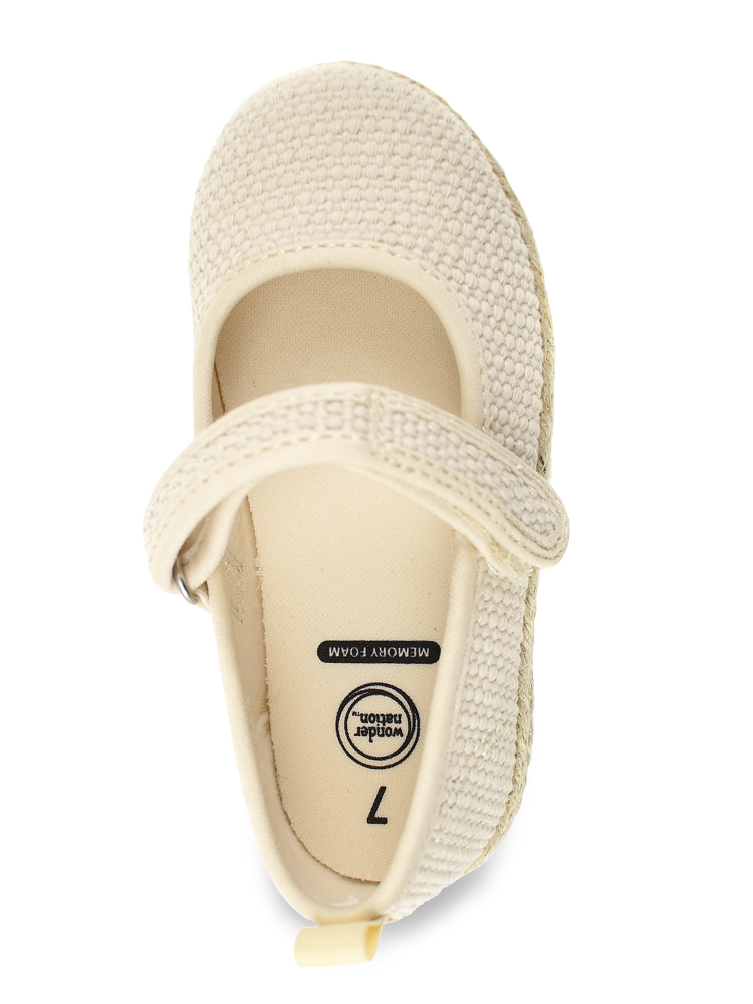 Wonder Nation Toddler & Girls Casual Espadrille Flat Shoes