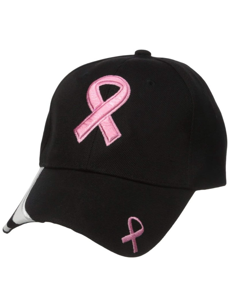 Breast Cancer Awareness Pink Ribbon Baseball Cap, Hats for Men - Main Image