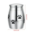 WANGJIAOID Pet 40*30mm Stainless Steel Pet Hair Storage Jar